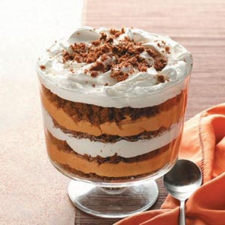 Pumpkin-Butterscotch Gingerbread Trifle
