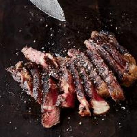 Rib Eye with Brussels Sprouts and Stout Cream Sauce