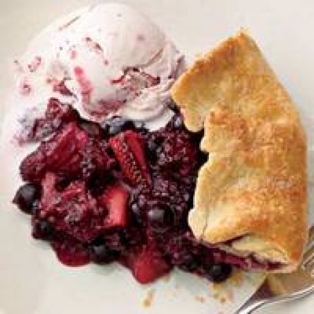 Rustic Tri-Berry Pie