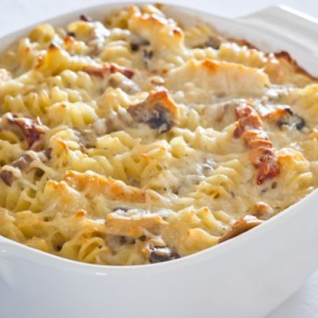 Baked Rotini with Chicken and Tomatoes