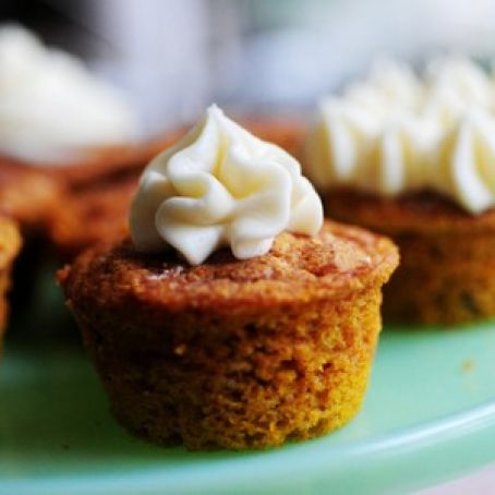 Pumpkin Spice Muffins with Cream Cheese Icing