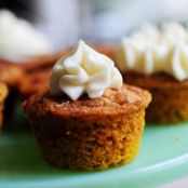 Pumpkin Spice Muffins with Cream Cheese Icing