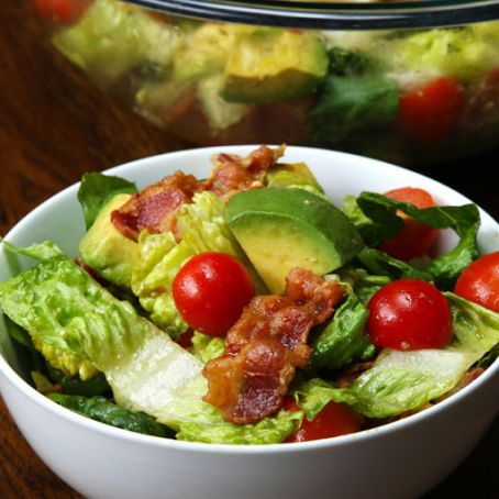 Bacon, Lettuce, Tomato, and Avocado Salad