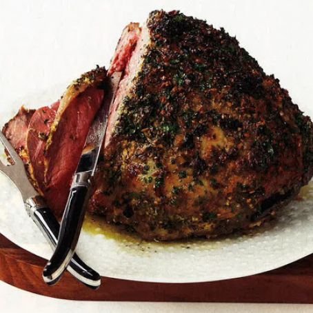 Roast Leg of Lamb with Red Wine Sauce