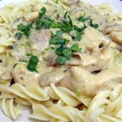 Chicken and Leek Stroganoff