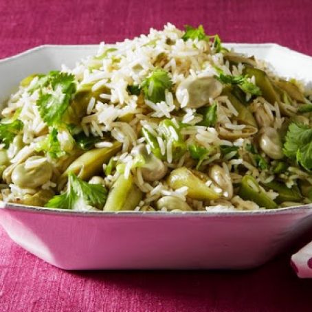 Middle Eastern Lima Bean Pilaf