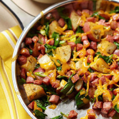 Skillet Hash with Spinach