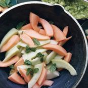 MELON w/BASIL-LIME GRANITA