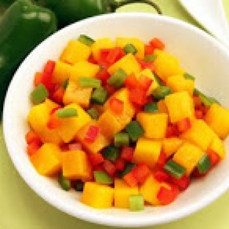 Salmon burger - Mango Salsa