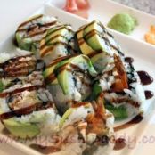 Green Dragon Shrimp Tempura Sushi Roll