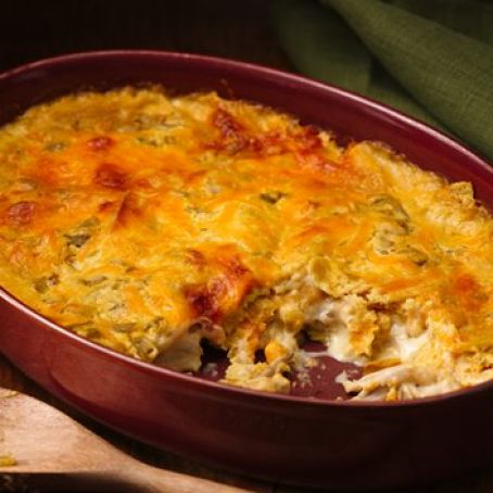 Easy Chicken and Cheese Chilaquiles