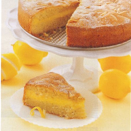 Lemon Custard-Filled Cake