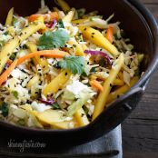 Asian Cabbage Mango Slaw