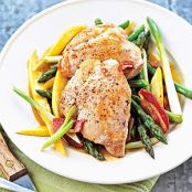 Chicken and asparagus skillet