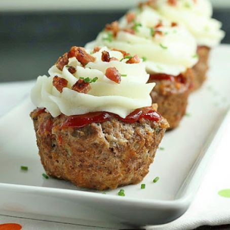 Meatloaf Muffin with Mashed Potatoes