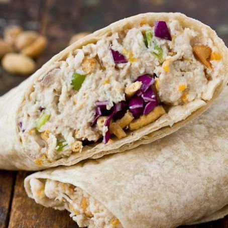 Cashew Chicken Salad Wraps