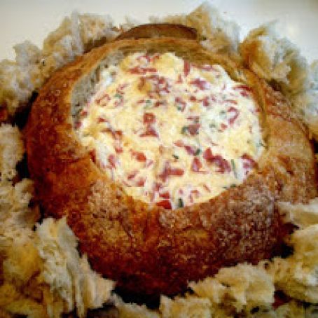 Swiss and Bacon Bread Bowl Dip