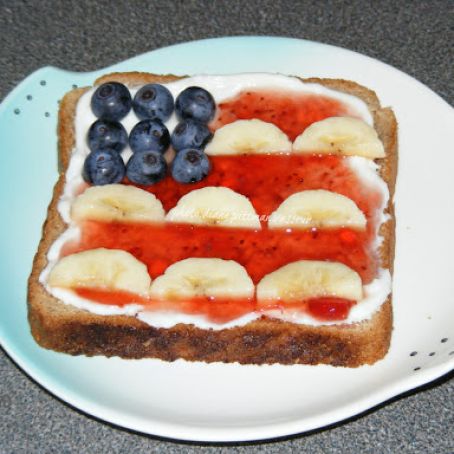 4th of July Breakfast Toast