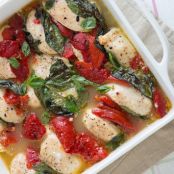 Baked Chicken Recipe with Roasted Peppers