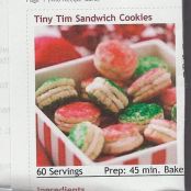 Tiny Tim Sandwich Cookies