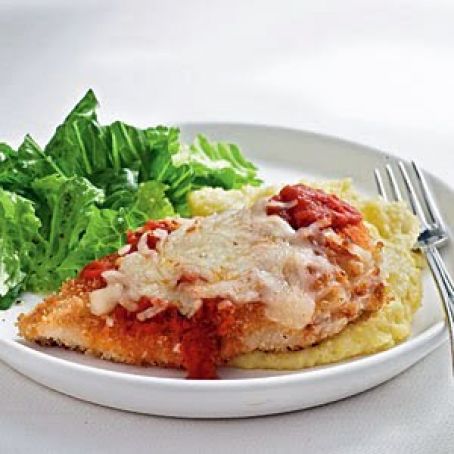 Oven Fried Chicken Parmesan