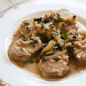 Pork Medallions with Mustard-Caper Sauce