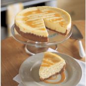 Mascarpone Cheesecake with Roasted Cashew Crust and Passion Fruit Caramel Sauce