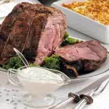 Prime Rib with Horseradish Sauce