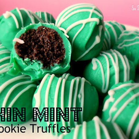Thin Mint Cookie Truffles