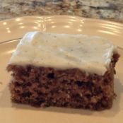 Zucchini bars with spice frosting