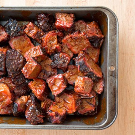 Barbecued Brisket with Burnt Ends