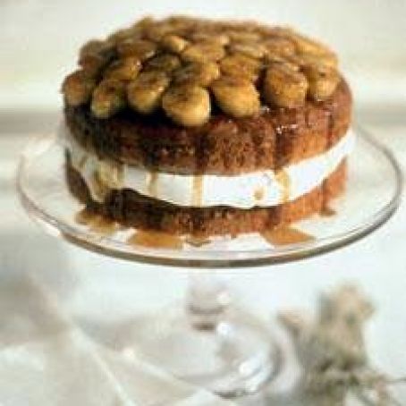 Banana Bourbon Layer Cake