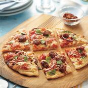 Grilled Sausage Pizza