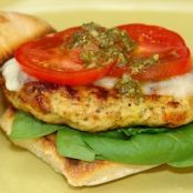 Open Face Basil-Pesto Chicken
