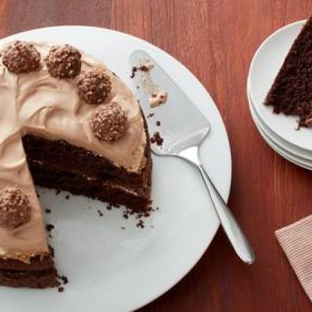 Chocolate-Hazelnut Meringue Layer Cake