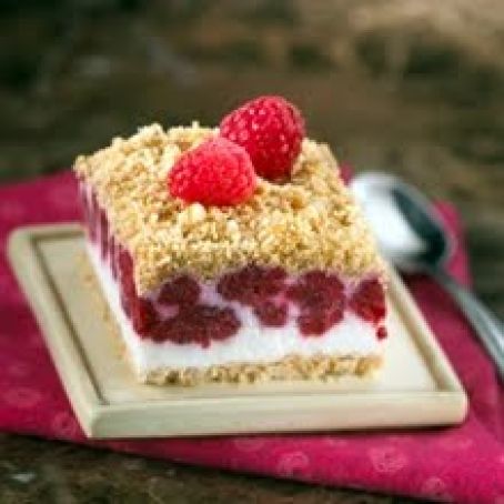 Frozen Raspberry & Cream Squares