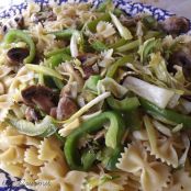 Bowties with Scallions