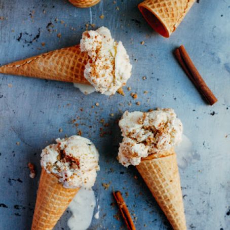 roasted apple butter + apple crisp ice cream