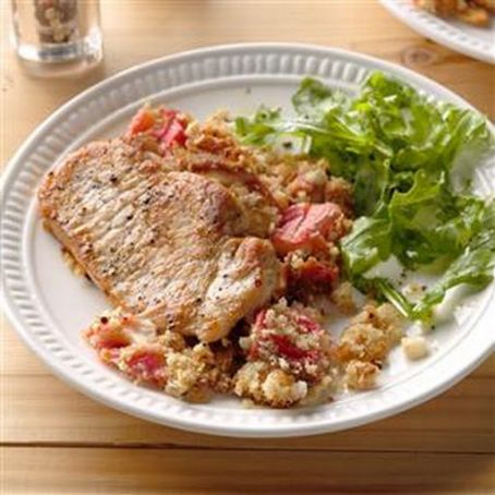 Rhubarb Pork Chop Casserole Recipe