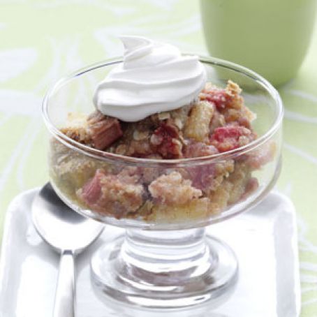 Rhubarb-Pineapple Crisp