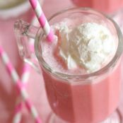 Frozen Strawberry Milk Slushy