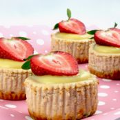 Lemon-Strawberry Cheesecake Cupcakes