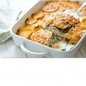 Sweet Potato & Spinach Onion Chive Casserole