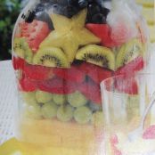 Fruit Layered in Orange-Vanilla Syrup