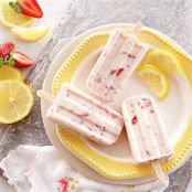 Frozen Strawberry Lemonade Pops