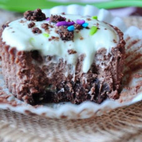 Mini Grasshopper Cheesecakes