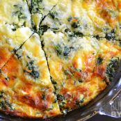 Spinach, Mushroom & Feta Crustless Quiche