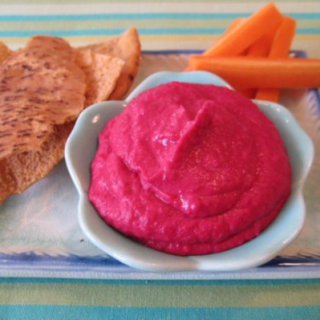 Red Beet & White Bean Hummus