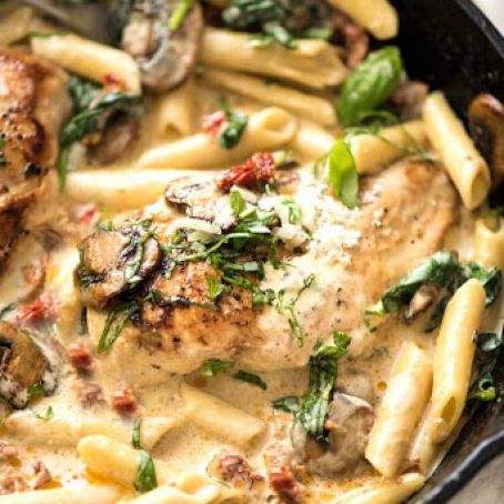 Sun Dried Tomato Pasta with Chicken