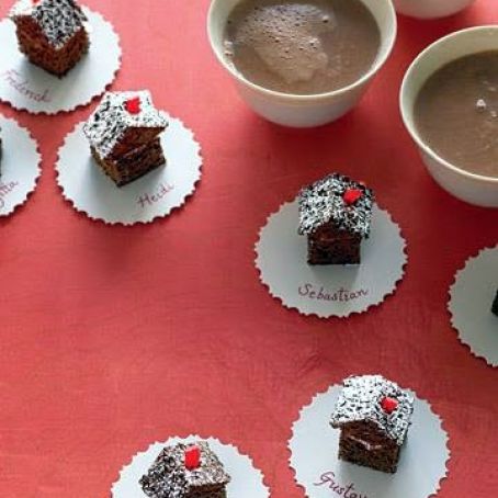 Chocolate Gingerbread House Petits Fours